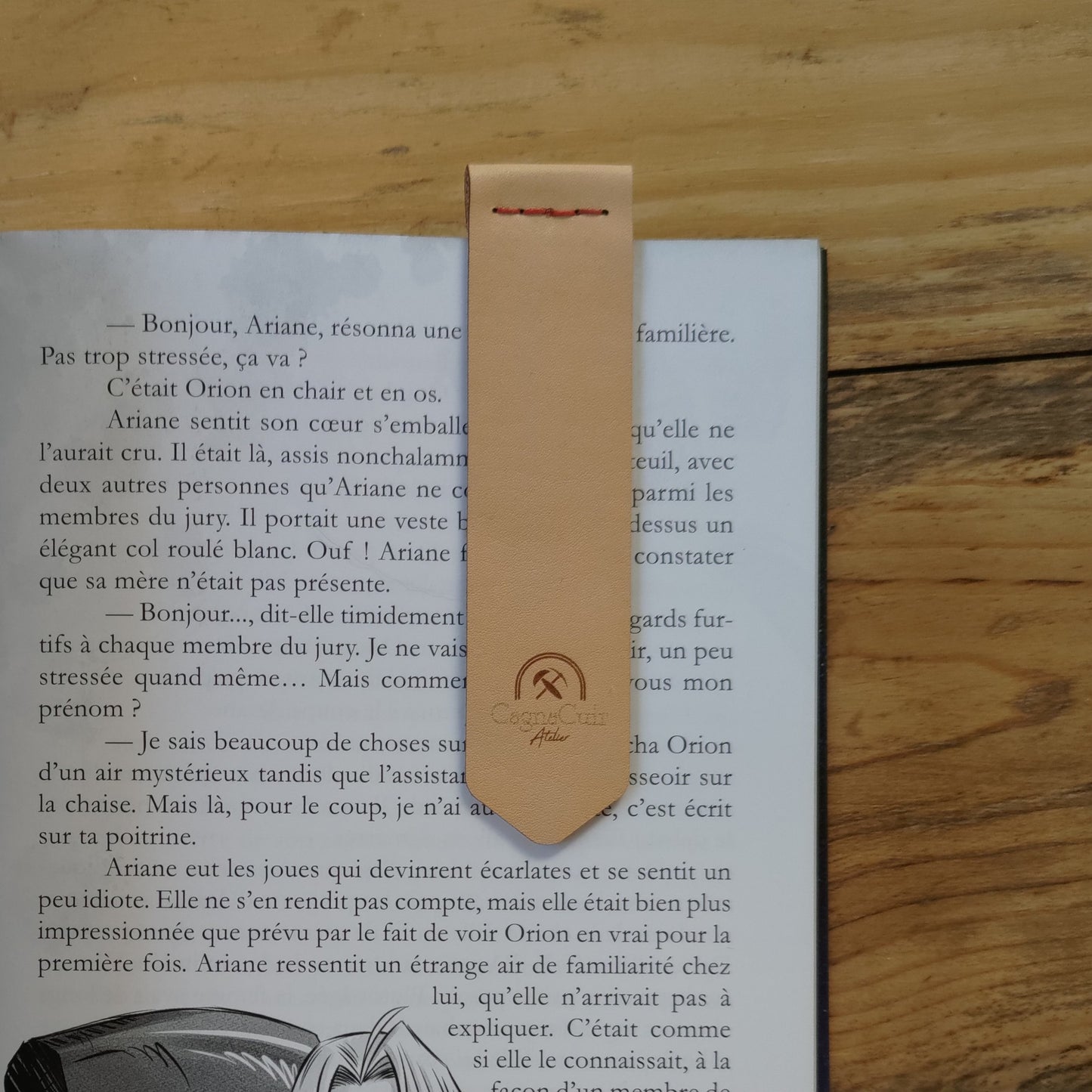 Le Ruban - marque-page en cuir
