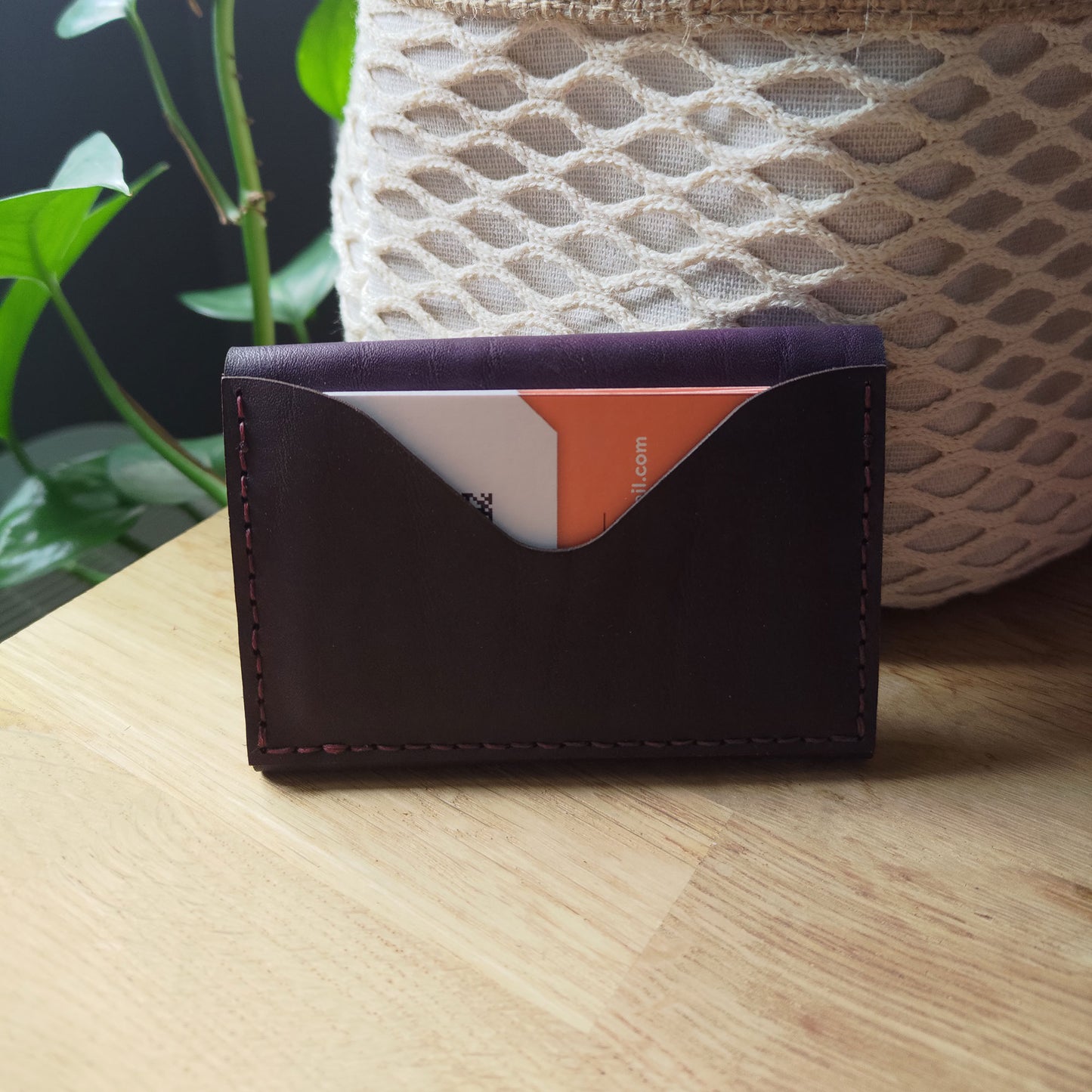 Le Pocket - Porte-monnaie avec emplacement carte en cuir
