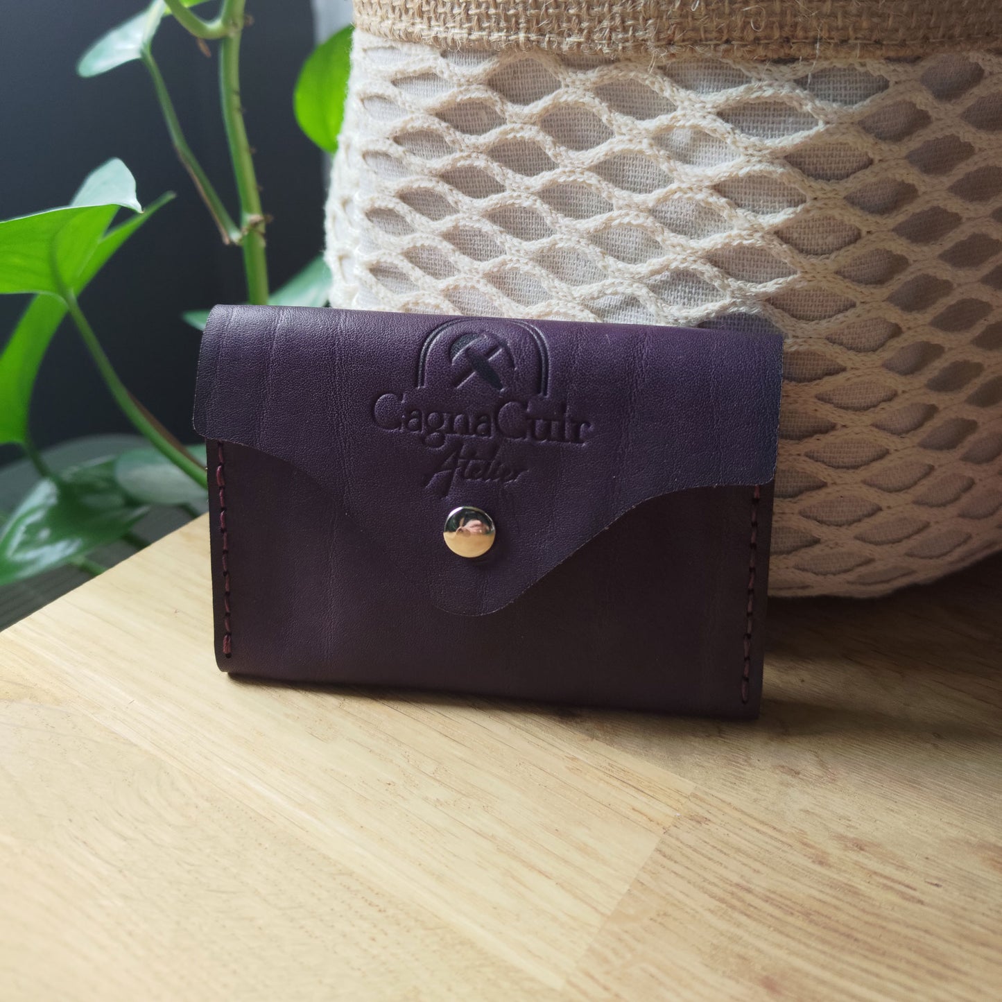 Le Pocket - Porte-monnaie avec emplacement carte en cuir